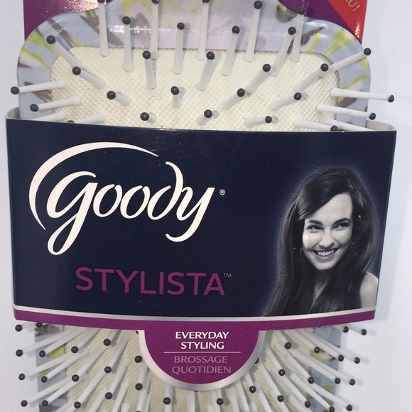 2 Goody Stylista Paddle Hair Brushes Blue & Yellow - Picture 2 of 9